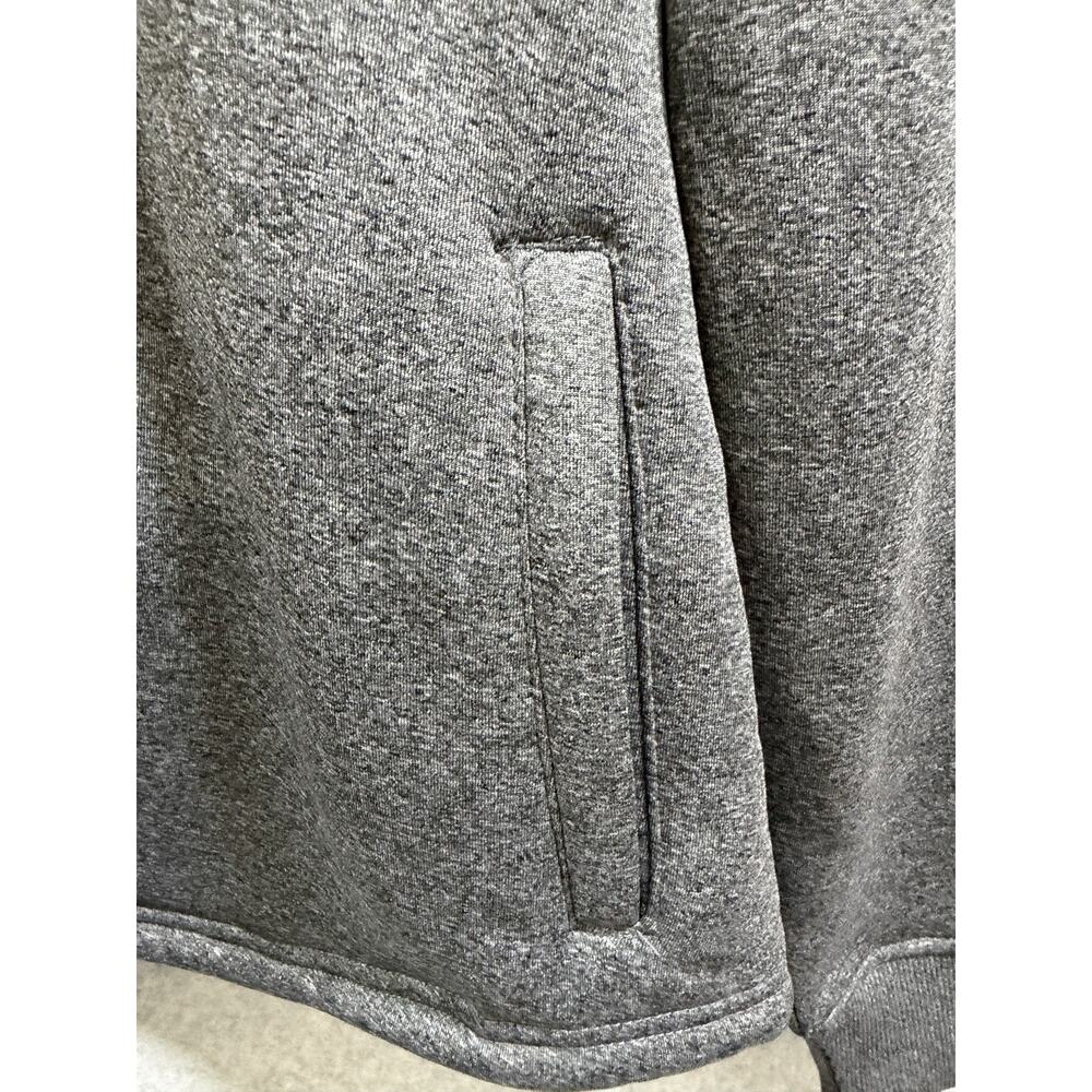 Zoo York Mens Gray Fleece Hoodie Pullover Snap Closure Pockets Logo Size L - Picture 6 of 11